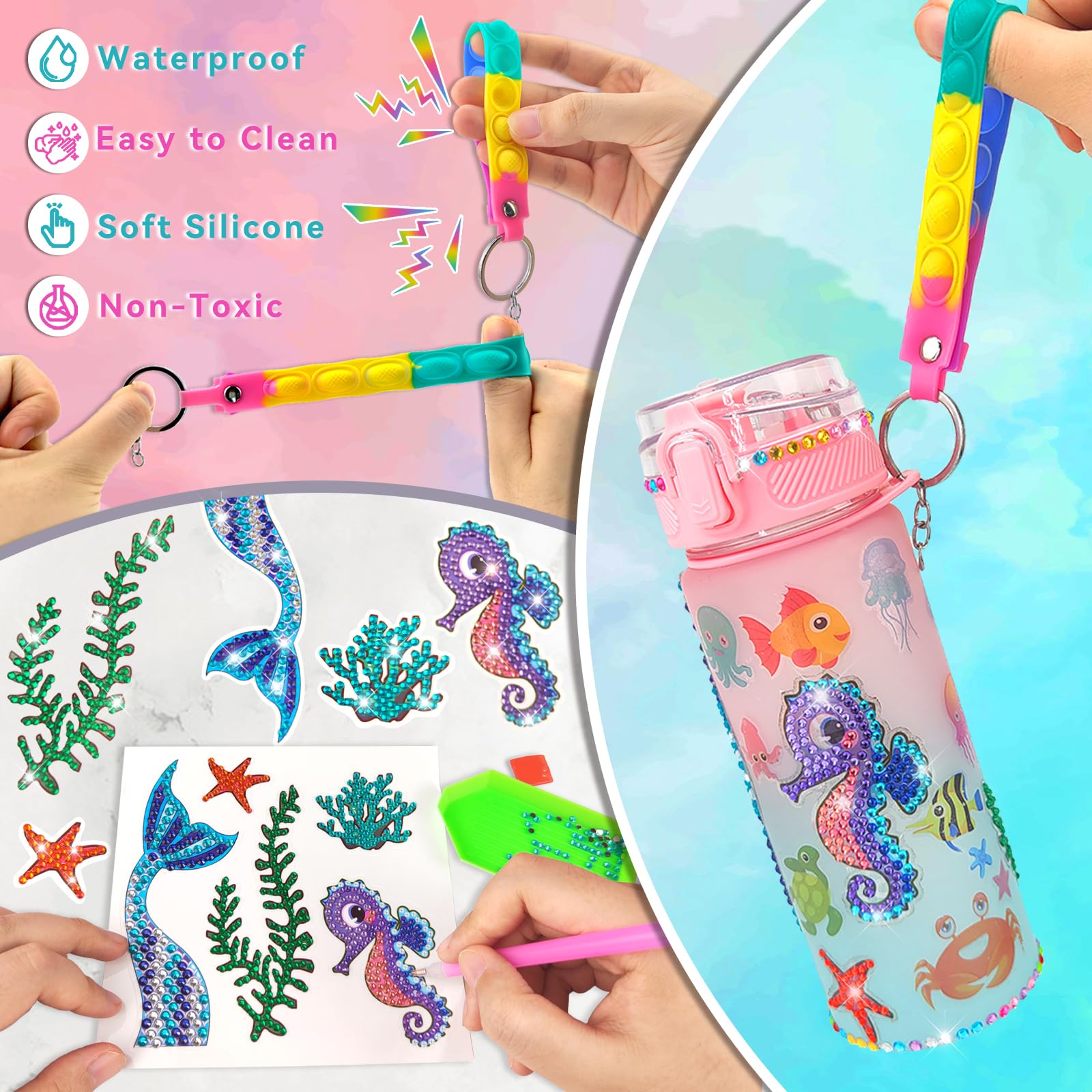 Edsportshouse Decorate Your Own Water Bottle Kits For Girls Age 4